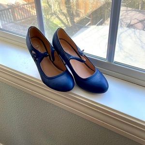 J. Adams Blue Mary Jane Heels size 9